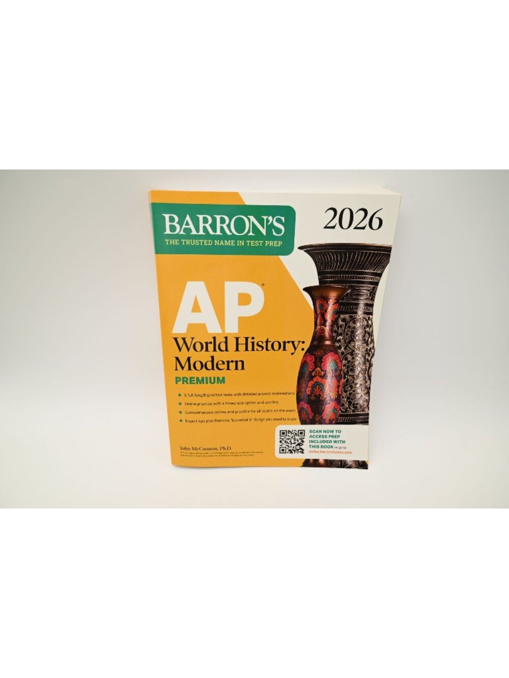 Barron's AP World History Modern 2026 Premium Test Prep Study Guide Book Review